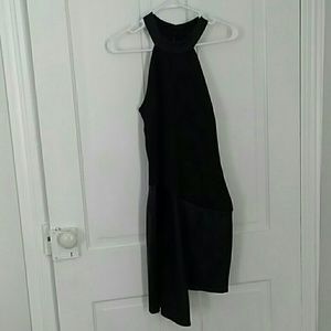 Black halter dress